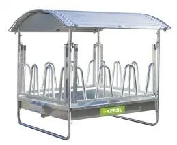 Viereckraufe mit Palisadenfressgitter "Standard"